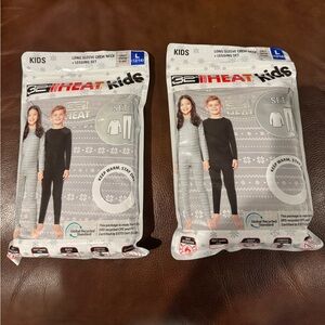 NWT. Kids 32 Degrees Heat Kids long sleeve, crew neck and legging set. 2 SETS.